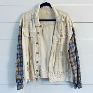 POL Denim / Plaid Jacket